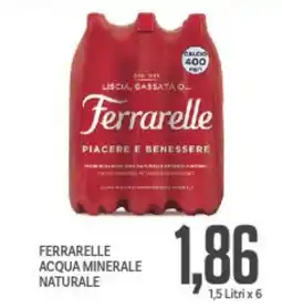 Supermercati Piccolo Ferrarelle acqua minerale naturale offerta