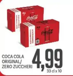 Supermercati Piccolo Coca cola original/ zero zuccheri offerta