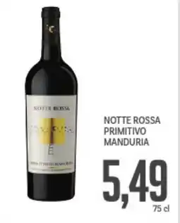 Supermercati Piccolo Notte rossa primitivo manduria offerta
