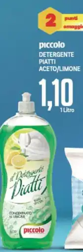 Supermercati Piccolo Piccolo detergente piatti aceto/limone offerta