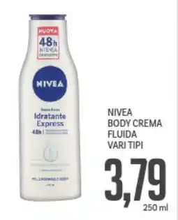 Supermercati Piccolo Nivea body crema fluida vari tipi offerta