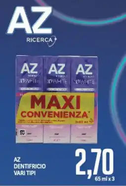 Supermercati Piccolo Az dentifricio vari tipi offerta