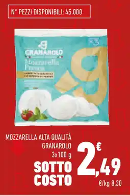 Conad Mozzarella alta qualità GRANAROLO offerta