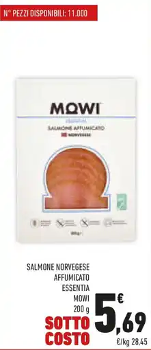 Conad Salmone norvegese affumicato essentia MOWI offerta