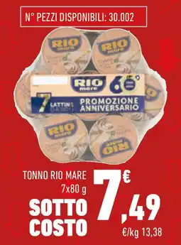 Conad Tonno RIO MARE offerta