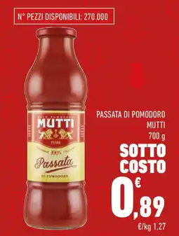 Conad Passata di pomodoro MUTTI offerta