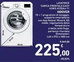 Spazio Conad Lavatrice carica frontale easy h3ws 492da4-11 hoover offerta