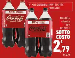 Conad COCA COLA - classica - zero pet offerta