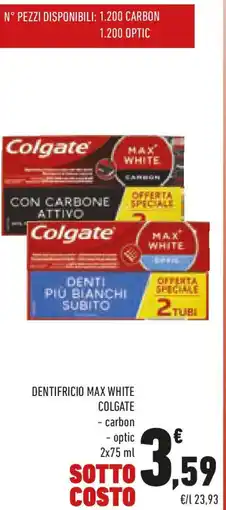 Conad Dentifricio max white COLGATE offerta