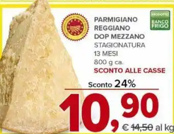 Todis Parmigiano Reggiano DOP Mezzano Stagionatura 13 Mesi 800g offerta