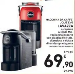 Spazio Conad Macchina da caffe" jolie evo lavazza a capsule offerta