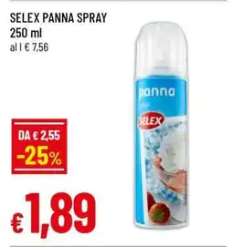 Famila SELEX Panna spray offerta