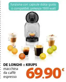 Famila DE LONGHI o KRUPS macchina da caffè espresso offerta