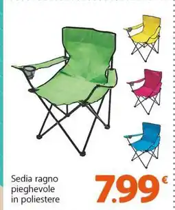 Famila Sedia ragno pieghevole in poliestere offerta