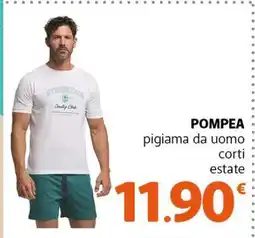 Famila POMPEA pigiama da uomo corti estate offerta