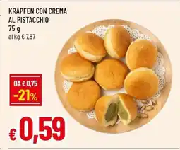 Famila KRAPFEN CON CREMA AL PISTACCHIO offerta
