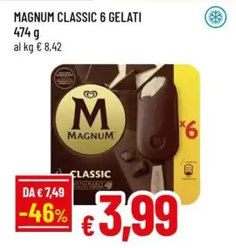 Famila MAGNUM CLASSIC 6 GELATI offerta