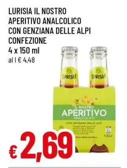 Famila Lurisia Il Nostro Aperitivo Analcolico con Genziana delle Alpi Confezione offerta