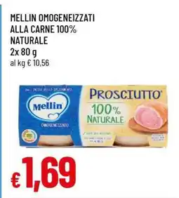 Famila MELLIN OMOGENEIZZATI ALLA CARNE 100% NATURALE offerta