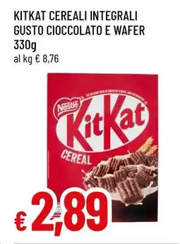 Famila KITKAT CEREALI INTEGRALI GUSTO CIOCCOLATO E WAFER offerta