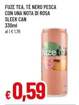 Famila FUZE TEA, TÈ NERO PESCA CON UNA NOTA DI ROSA SLEEK CAN offerta