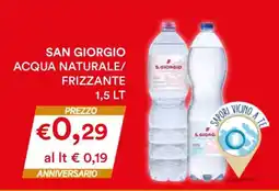 Coop SAN GIORGIO ACQUA NATURALE/FRIZZANTE 1,5 LT offerta