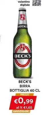 Coop BECK’S BIRRA BOTTIGLIA 60 CL offerta