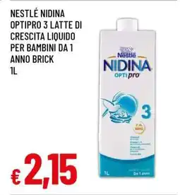 Famila Nestlé Nidina Optipro 3 offerta