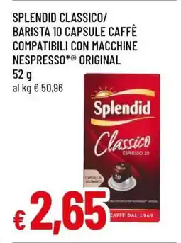 Famila SPLENDID CLASSICO/BARISTA 10 CAPSULE CAFFÈ offerta