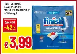 Famila FINISH ULTIMATE/QUANTUM LIMONE PASTIGLIE LAVASTOVIGLIE offerta