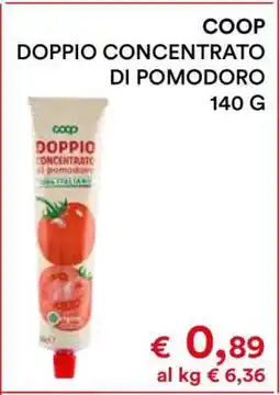 Coop COOP DOPPIO CONCENTRATO DI POMODORO offerta