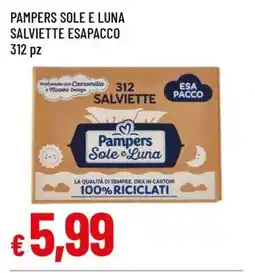 Famila PAMPERS SOLE E LUNA SALVIETTE ESAPACCO offerta