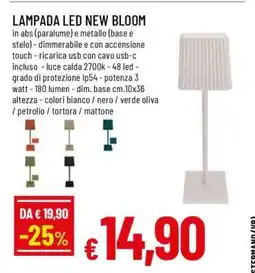 Famila LAMPADA LED NEW BLOOM offerta