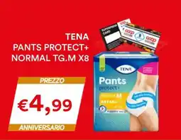 Coop TENA PANTS PROTECT+ NORMAL TG.M X8 offerta