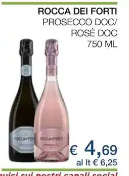 Coop ROCCA DEI FORTI PROSECCO DOC/ROSÉ DOC offerta