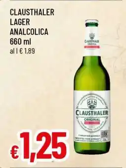 Famila CLAUSTHALER LAGER ANALCOLICA offerta