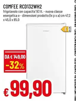 Famila COMFEE RCD132WH2 offerta