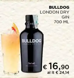 Coop BULLDOG LONDON DRY GIN 700 ML offerta