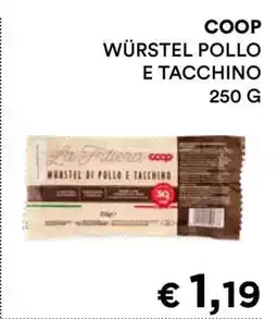 Coop COOP WÜRSTEL POLLO E TACCHINO offerta