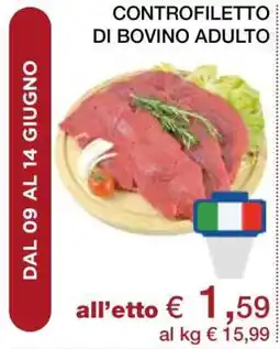 Coop Controfiletto di bovino adulto offerta