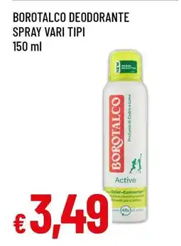 Famila BOROTALCO DEODORANTE SPRAY VARI TIPI offerta