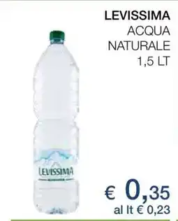 Coop LEVISSIMA ACQUA NATURALE 1,5 LT offerta