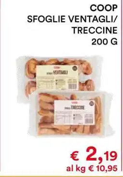 Coop COOP SFOGLIE VENTAGLI/TRECCINE 200 G offerta