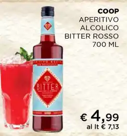 Coop COOP APERITIVO ALCOLICO BITTER ROSSO 700 ML offerta
