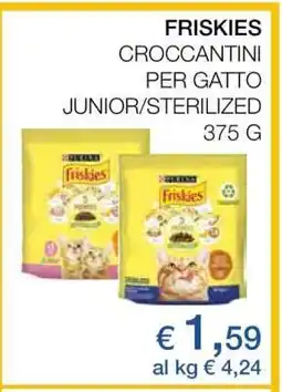 Coop FRISKIES CROCCANTINI PER GATTO JUNIOR/STERILIZED offerta