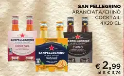 Coop SAN PELLEGRINO ARANCIATA/CHINÒ COCKTAIL 4X20 CL offerta