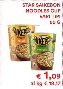 Coop STAR SAIKEBON NOODLES CUP VARI TIPI offerta