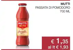 Coop MUTTI passata di pomodoro offerta