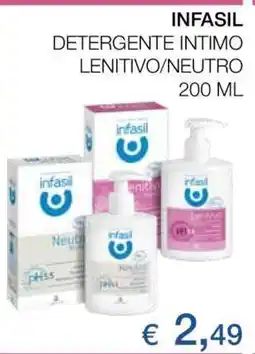 Coop INFASIL DETERGENTE INTIMO LENITIVO/NEUTRO 200 ML offerta
