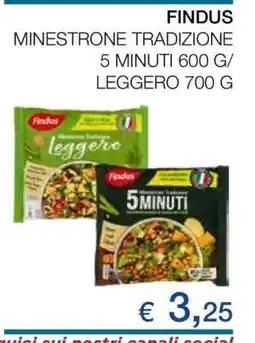 Coop FINDUS MINESTRONE TRADIZIONE offerta